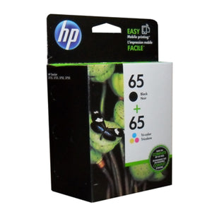 HP 65 (T0A36AN) Combo Pack Black and Color Original Inkjet Cartridge - Cartouches Certifiées