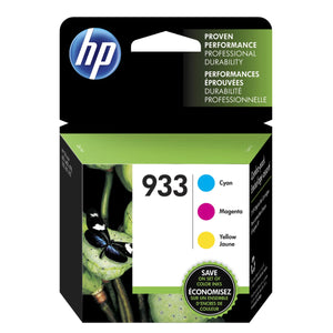 HP 933 (N9H56FN) Combo Pack Color Original Inkjet Cartridge - Cartouches Certifiées