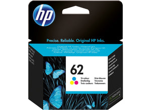 HP 62 (C2P06AN) Color Original Inkjet Cartridge - Cartouches Certifiées