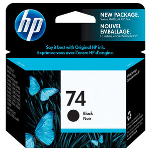 HP 74 (CB335WN) Black Original Inkjet Cartridge - Cartouches Certifiées