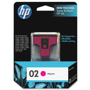 HP 02 (C8772WN) Magenta Original Inkjet Cartridge - Cartouches Certifiées
