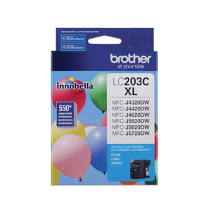 BROTHER LC203C Cyan Original Inkjet Cartridge - Cartouches Certifiées