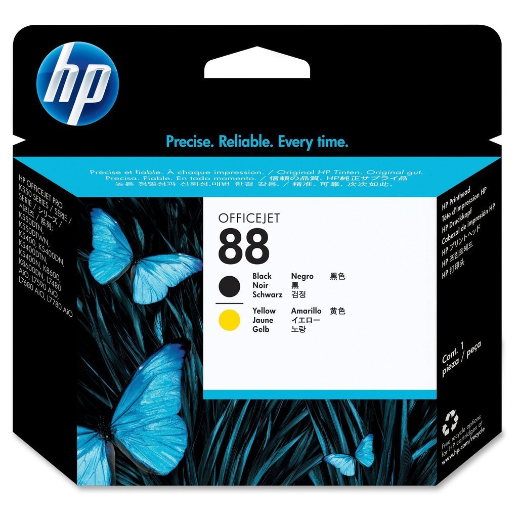 HP 88 (C9381A) Black and Yellow Original Printhead - Cartouches Certifiées