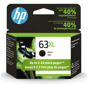 HP 63XL (F6U64AN) Black Original Inkjet Cartridge - Cartouches Certifiées