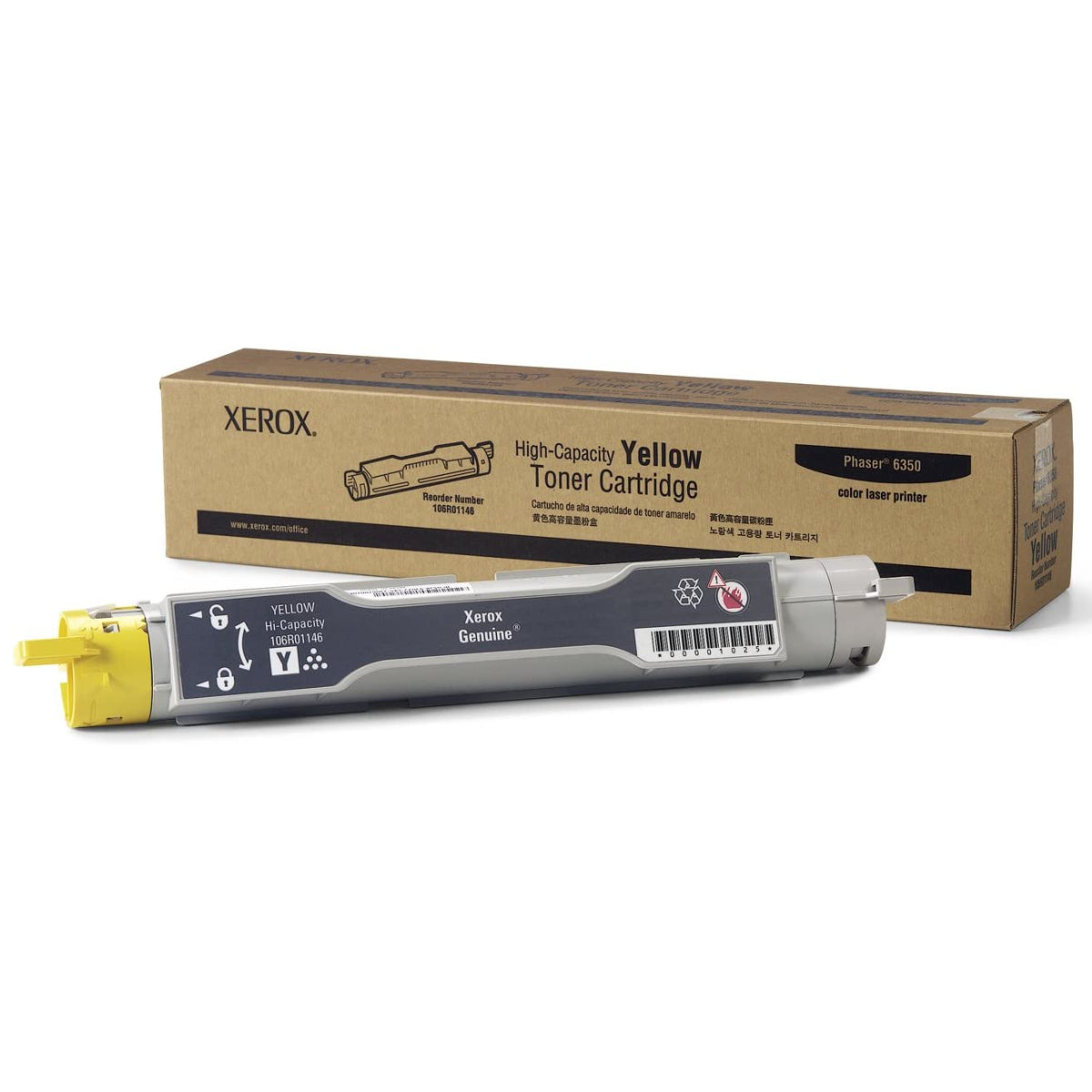 Cartucho Tóner Xerox 106R01146 - Para Phaser 6300/6350 - 10.000 Páginas - Calidad Original