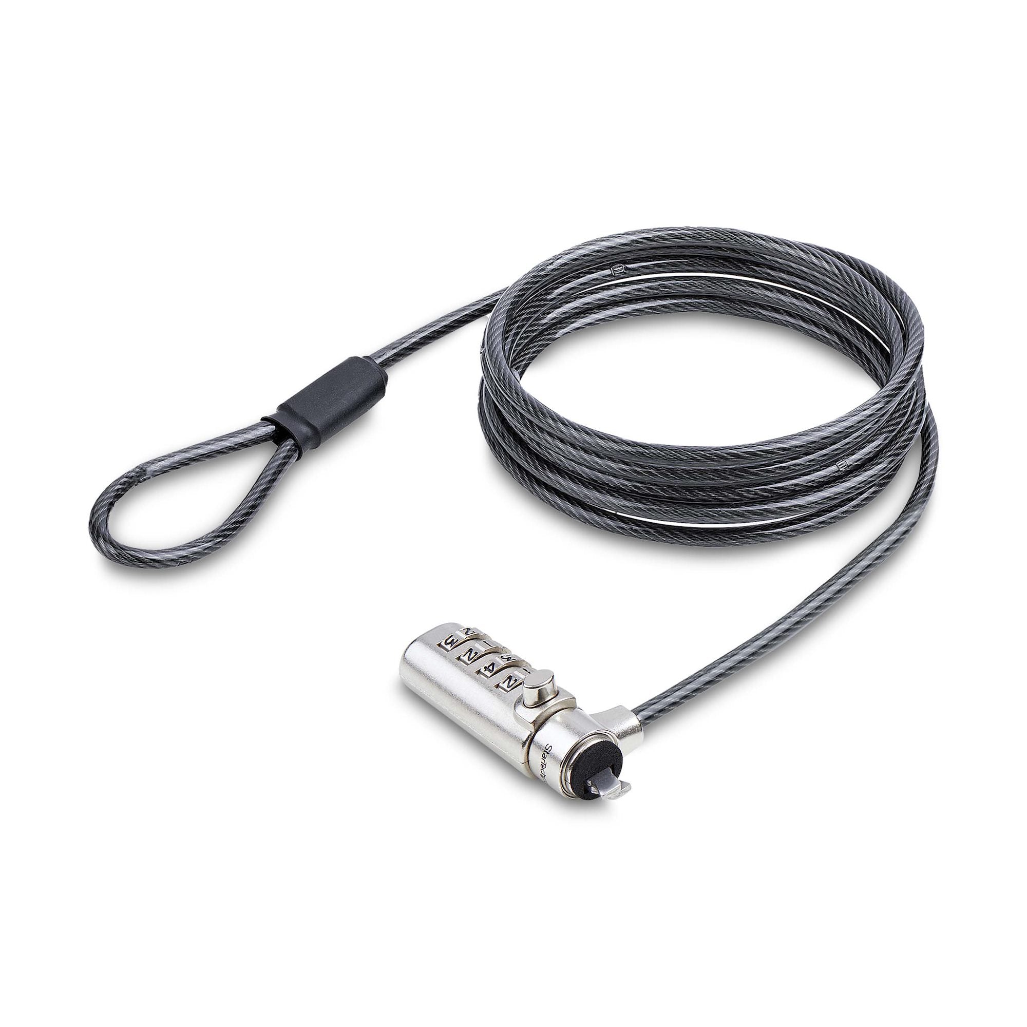 StarTech.com SNBLC4D-LAPTOP-LOCK câble antivol Noir, Argent 2 m - Image 1