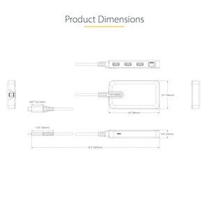 StarTech.com 5G3AGBB-USB-C-HUB station d'accueil Avec fil USB 3.2 Gen 1 (3.1 Gen 1) Type-C Gris - Image 8
