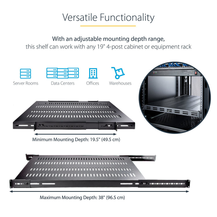 StarTech.com ADJSHELFHDV accessoire de racks Etagère ajustable - Image 11