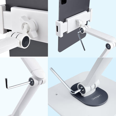 StarTech.com ADJ-TABLET-STAND-W chariot et support multimédia Blanc - Image 6