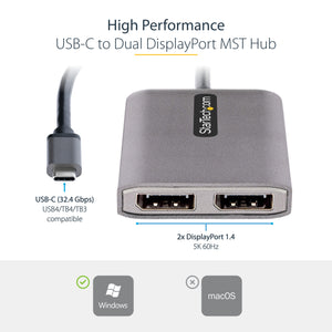 StarTech.com MST14CD122DP adaptateur graphique USB 4096 x 2160 pixels Gris - Image 11