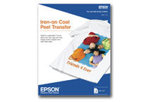 EPSON Transfert thermocollant pelable à froid Papier d'impression 10 feuilles 8.5" x 11" (S041153)