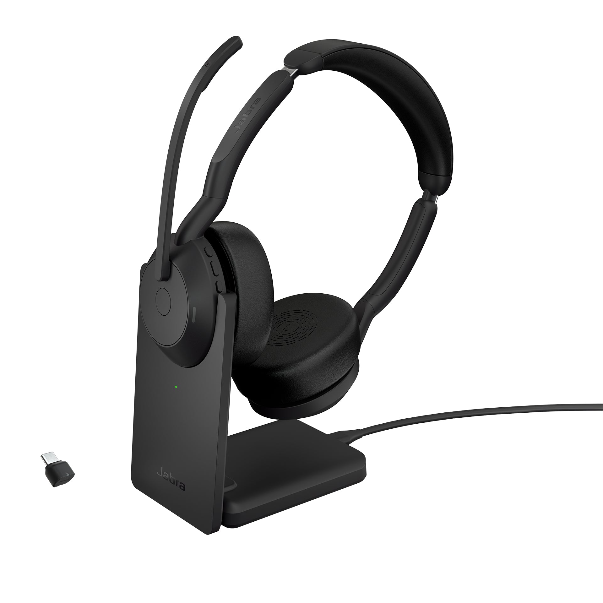 Jabra Evolve2 55 Casque Avec fil &sans fil Arceau Bureau/Centre d'appels Bluetooth Socle de chargement Noir - Image 1