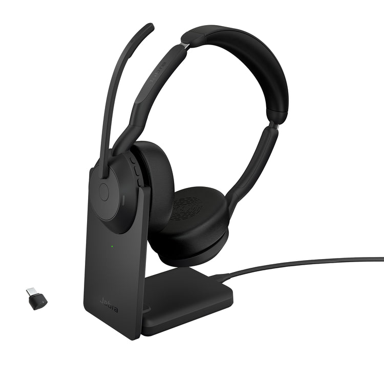 Jabra Evolve2 55 Casque Avec fil &sans fil Arceau Bureau/Centre d'appels Bluetooth Socle de chargement Noir - Image 1