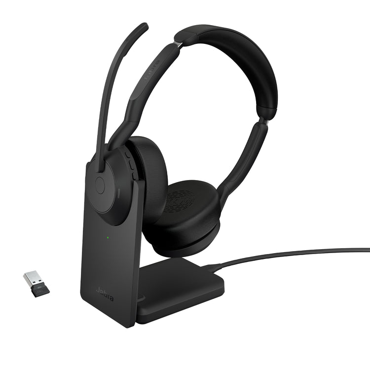 Jabra Evolve2 55 Casque Avec fil &sans fil Arceau Bureau/Centre d'appels Bluetooth Socle de chargement Noir - Image 1
