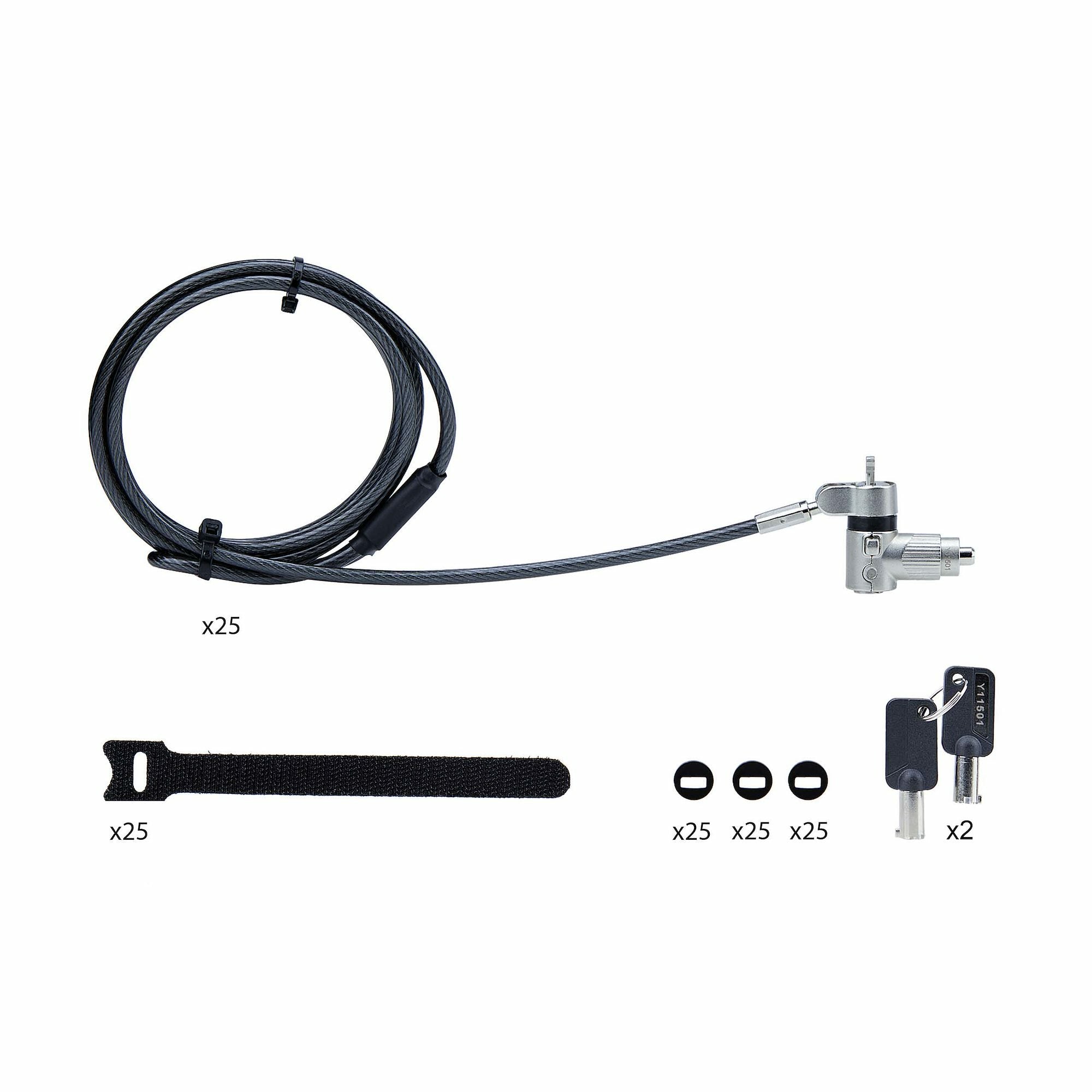 StarTech.com UNIVKA25-LAPTOP-LOCK câble antivol Noir 2 m - Image 12