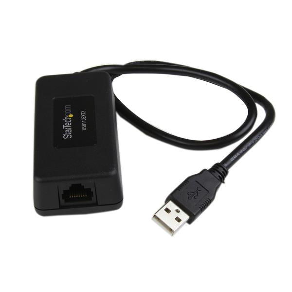 StarTech.com USB110EXT2 prolongateur réseau Émetteur et récepteur réseau Noir - Image 3