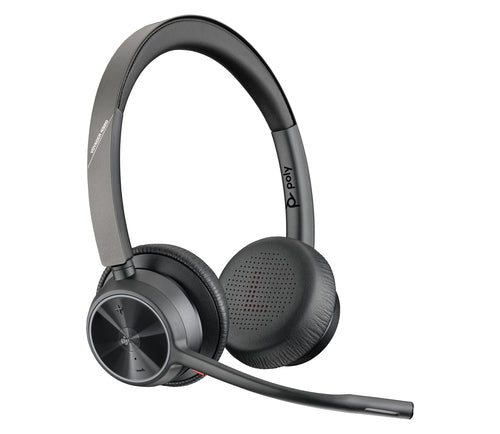 Poly Voyager 4320 Microsoft Teams Certified USB-A Headset +BT700 dongle Avec fil &sans fil Bureau/Centre d'appels USB Type-A Bluetooth Noir - Image 2
