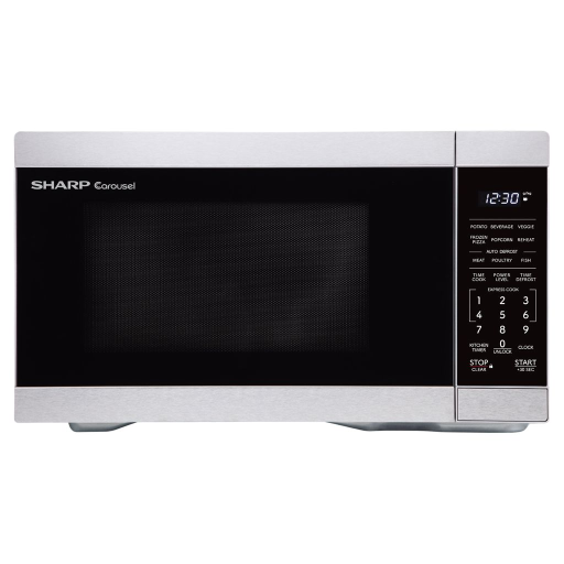 SHARP Four à Micro-ondes de Comptoir Carousel® 0,9 pi³ 900 W Acier Inoxydable (SMC0962KSC)