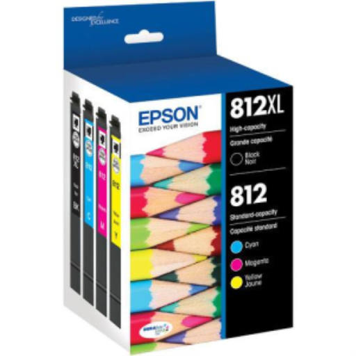 EPSON T812XL (T812XL-BCS) Noir et Couleur Originale Cartouche à Jet d'encre
