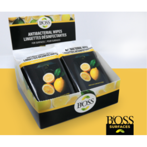 BIOSS Lingettes Antibactériennes pour Surfaces - (10 intérieures (BIOSS005)