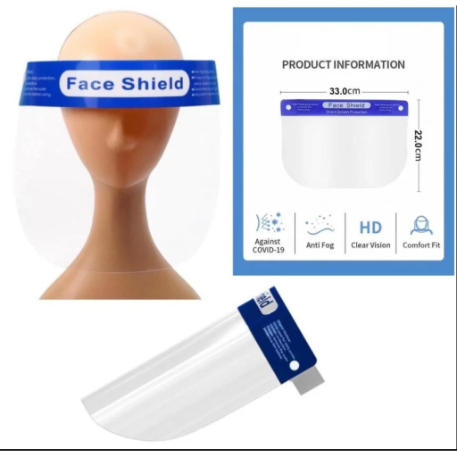 FIRST AID CENTRAL Écran Facial Protecteur Transparent, Lot de 10 (350111-10)
