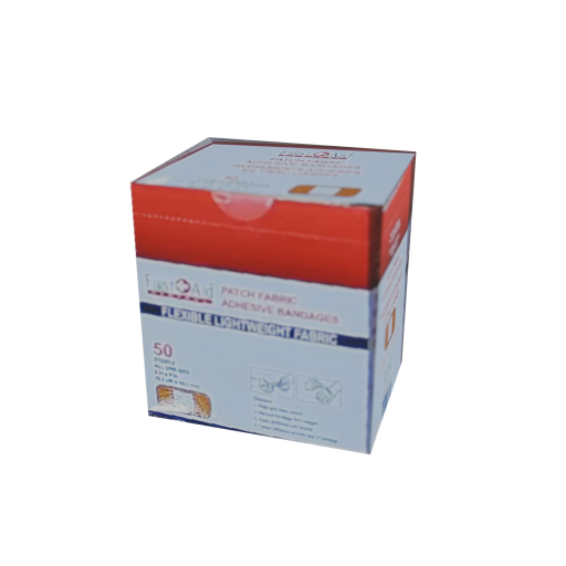 FIRST AID CENTRAL Pansements Adhésifs en Tissu, 2"x4", 50/paquet (500036)
