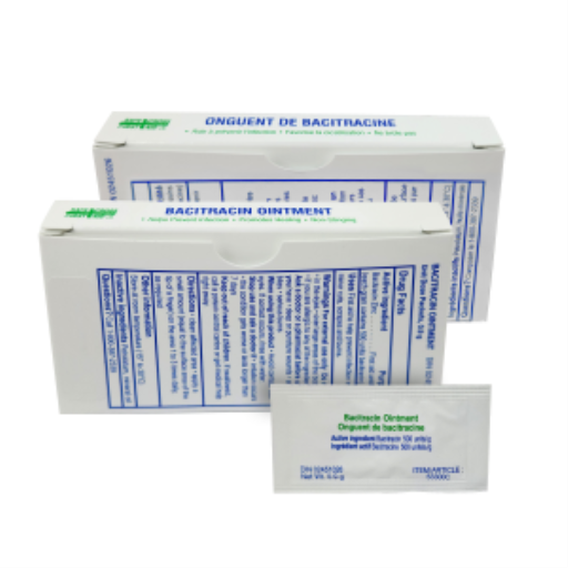 FIRST AID CENTRAL Safecross Pommade antibiotique (Bacitracine Zinc) - Boîte de 12 (05794)