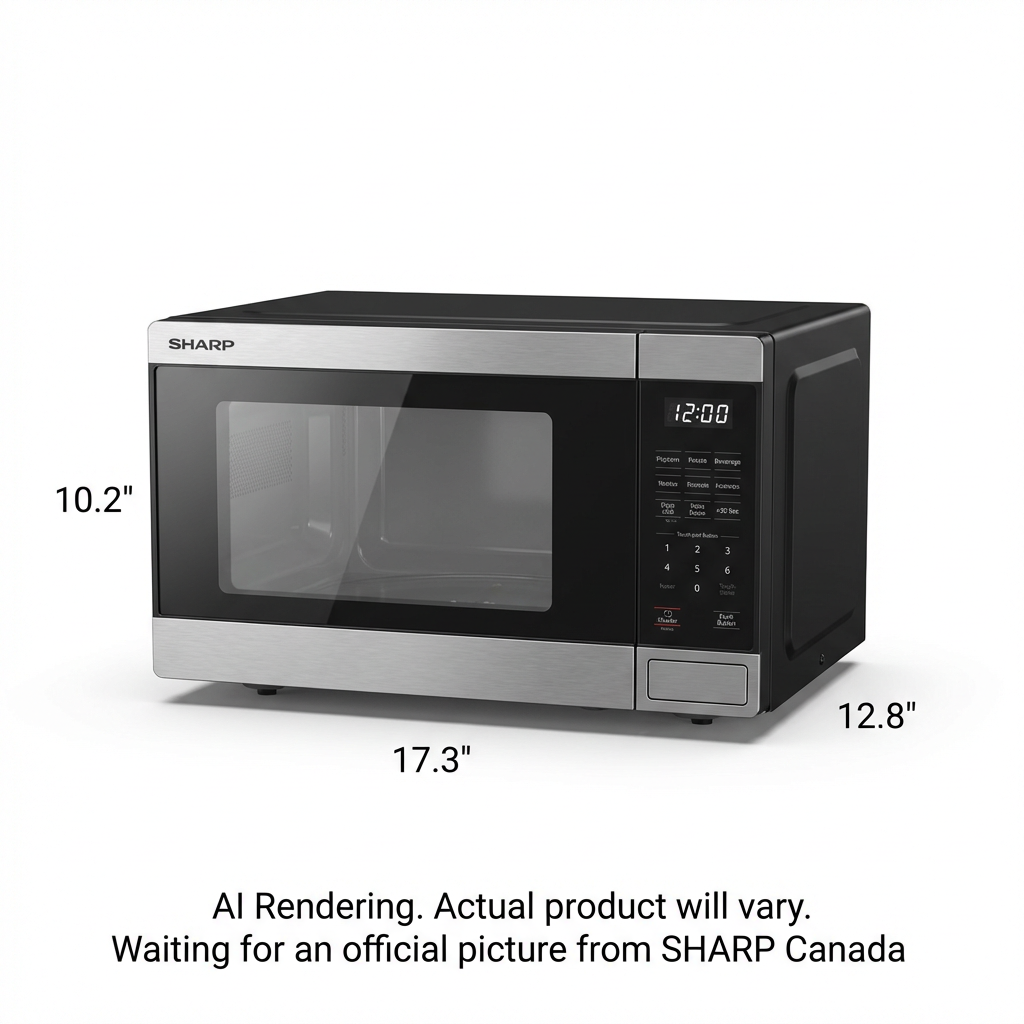 Sharp SMC0762KSC Four à micro-ondes de comptoir – 0,7 pi³ 700W Acier inoxydable - Image 2