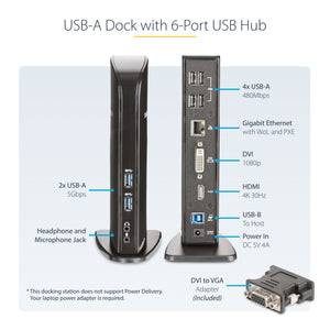 StarTech.com USB3SDOCKHD station d'accueil Avec fil USB 3.2 Gen 1 (3.1 Gen 1) Type-B Noir - Image 10