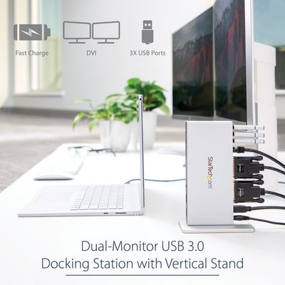 StarTech.com USB3SDOCKDD station d'accueil Avec fil USB 3.2 Gen 1 (3.1 Gen 1) Type-B Noir, Argent - Image 9