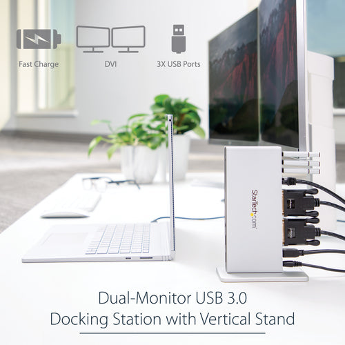 StarTech.com USB3SDOCKDD station d'accueil Avec fil USB 3.2 Gen 1 (3.1 Gen 1) Type-B Noir, Argent - Image 9
