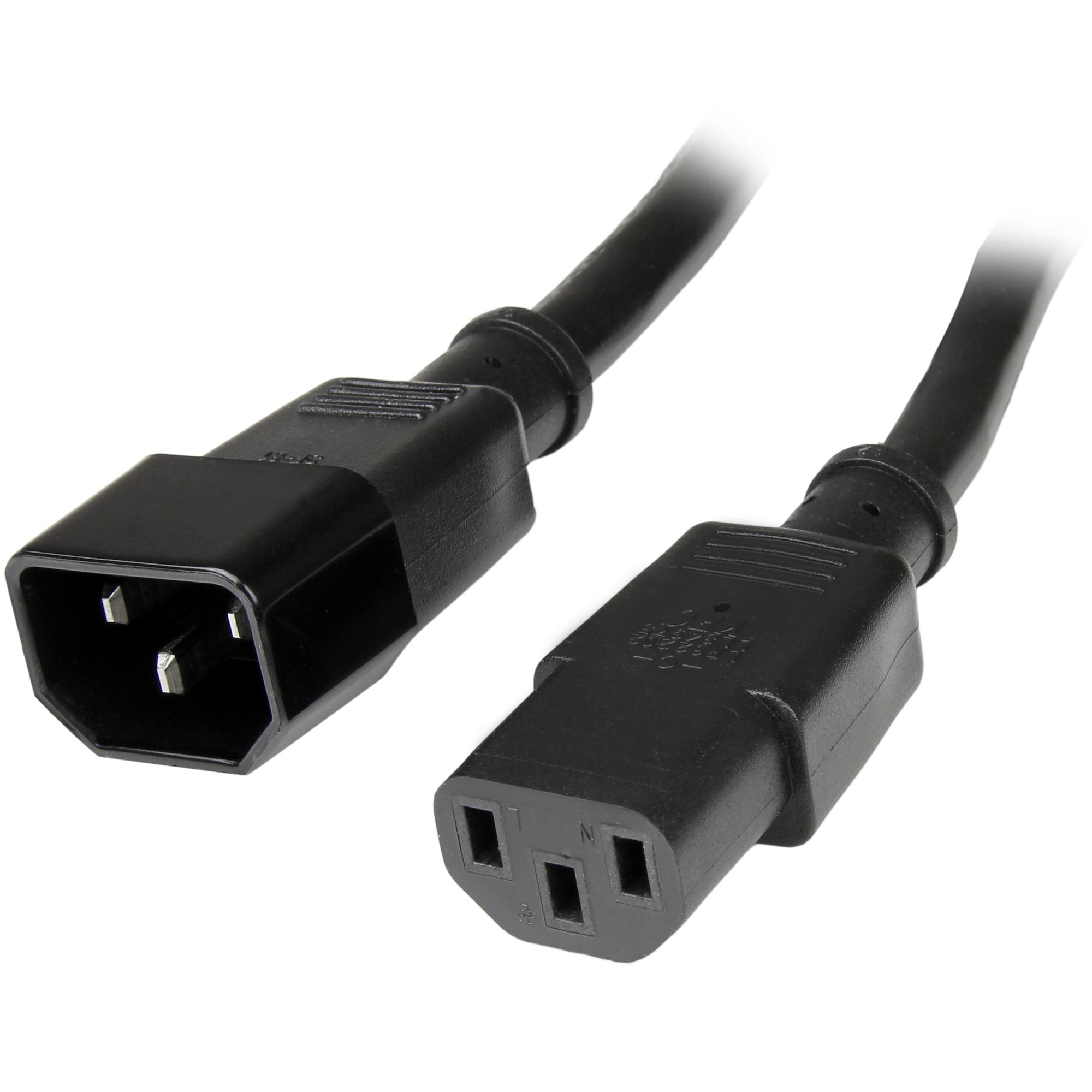 StarTech.com PXT1001 câble électrique Noir 0,3 m Coupleur C14 Coupleur C13 - Image 1