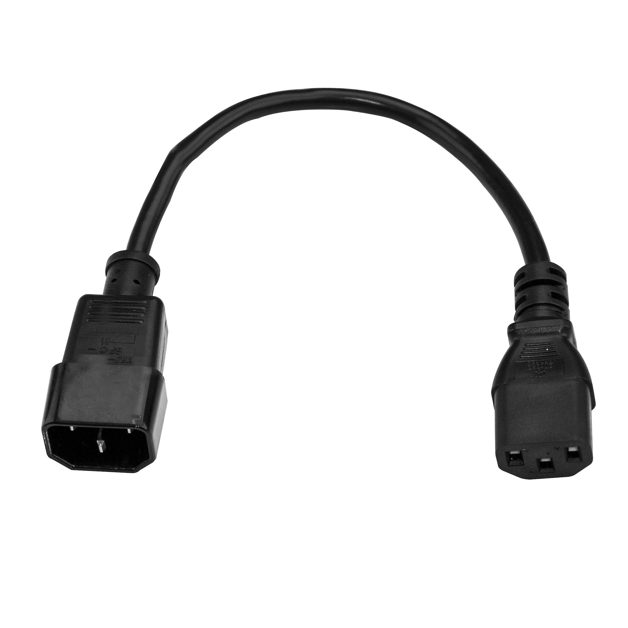 StarTech.com PXT1001 câble électrique Noir 0,3 m Coupleur C14 Coupleur C13 - Image 2