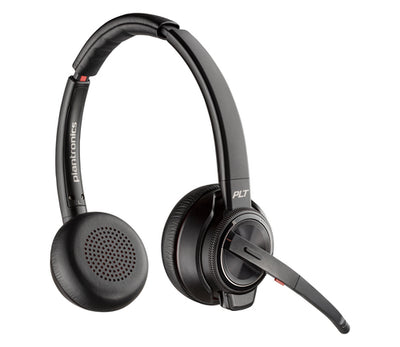 Poly Savi 8220 UC Microsoft Teams Certified DECT 1920-1930 MHz USB-A Headset Sans fil Arceau Bureau/Centre d'appels Bluetooth Socle de chargement Noir - Image 1
