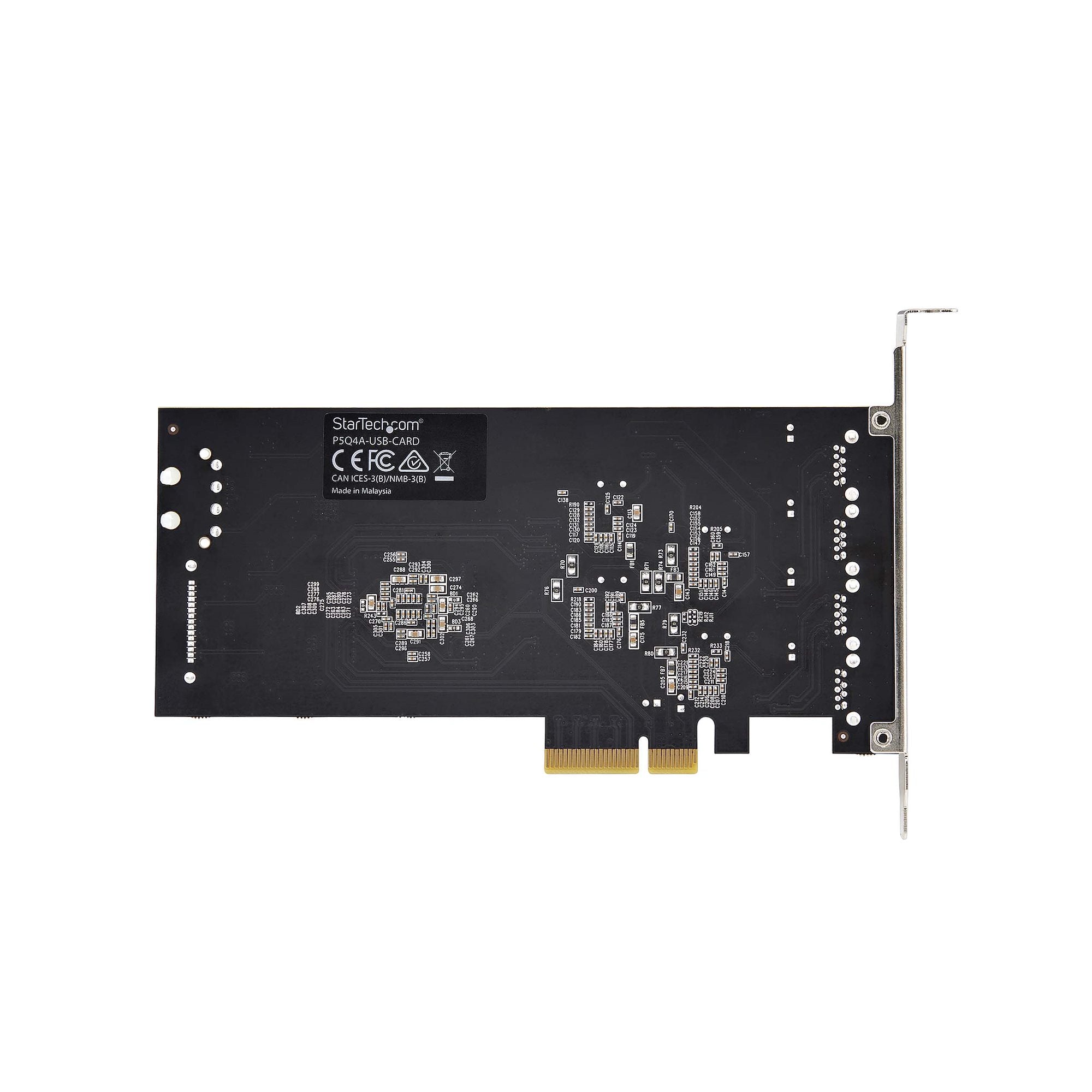 StarTech.com P5Q4A-USB-CARD carte et adaptateur d'interfaces Interne USB 3.2 Gen 1 (3.1 Gen 1) - Image 6
