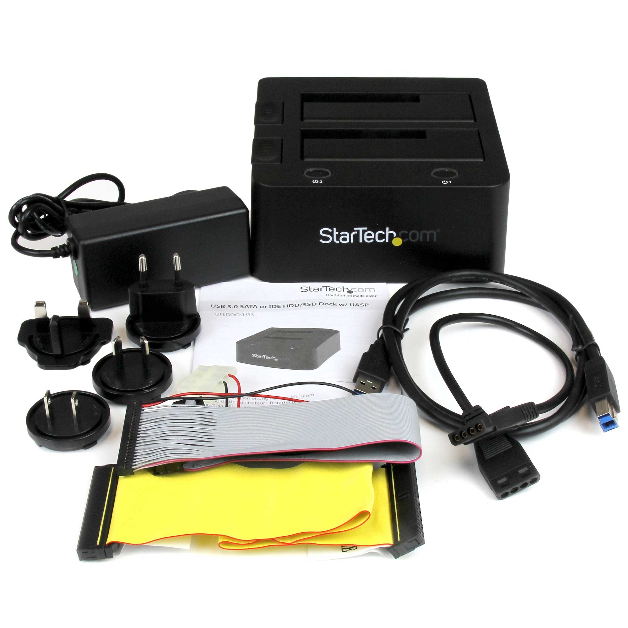 StarTech.com UNIDOCKU33 Station d'accueil de disques de stockage USB 3.2 Gen 1 (3.1 Gen 1) Type-B Noir - Image 7