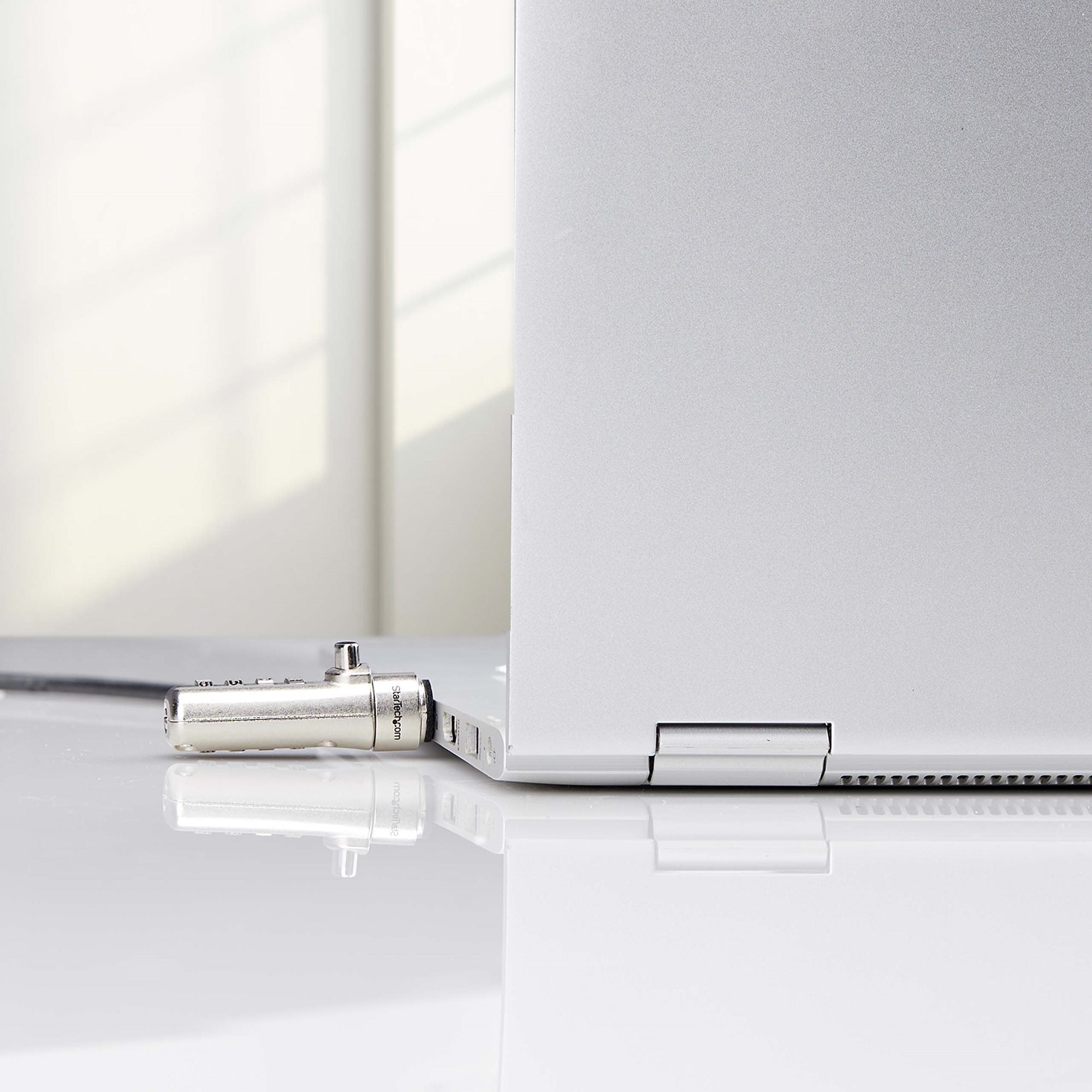 StarTech.com SNANOC4D-LAPTOP-LOCK câble antivol Noir, Argent 2 m - Image 5