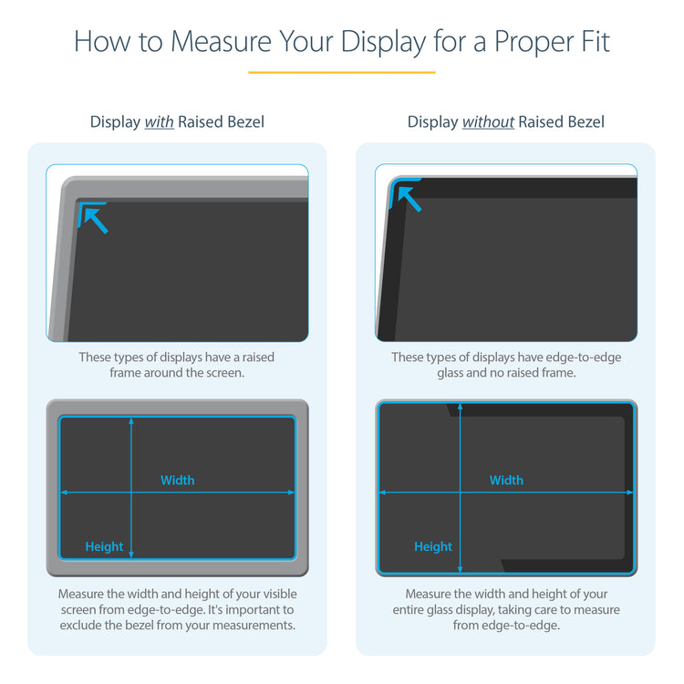 StarTech.com PRIVACY-SCREEN-238M filtre anti-reflets pour écran et filtre de confidentialité 60,5 cm (23.8") Moniteur Filtre de confidentialité sans bords pour ordinateur - Image 11