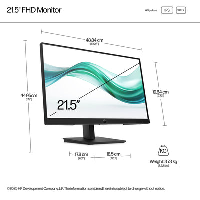 HP Series 3 Pro 21.5 inch FHD Monitor - 322ph écran plat de PC 54,6 cm (21.5") 1920 x 1080 pixels Full HD LCD Noir - Image 8