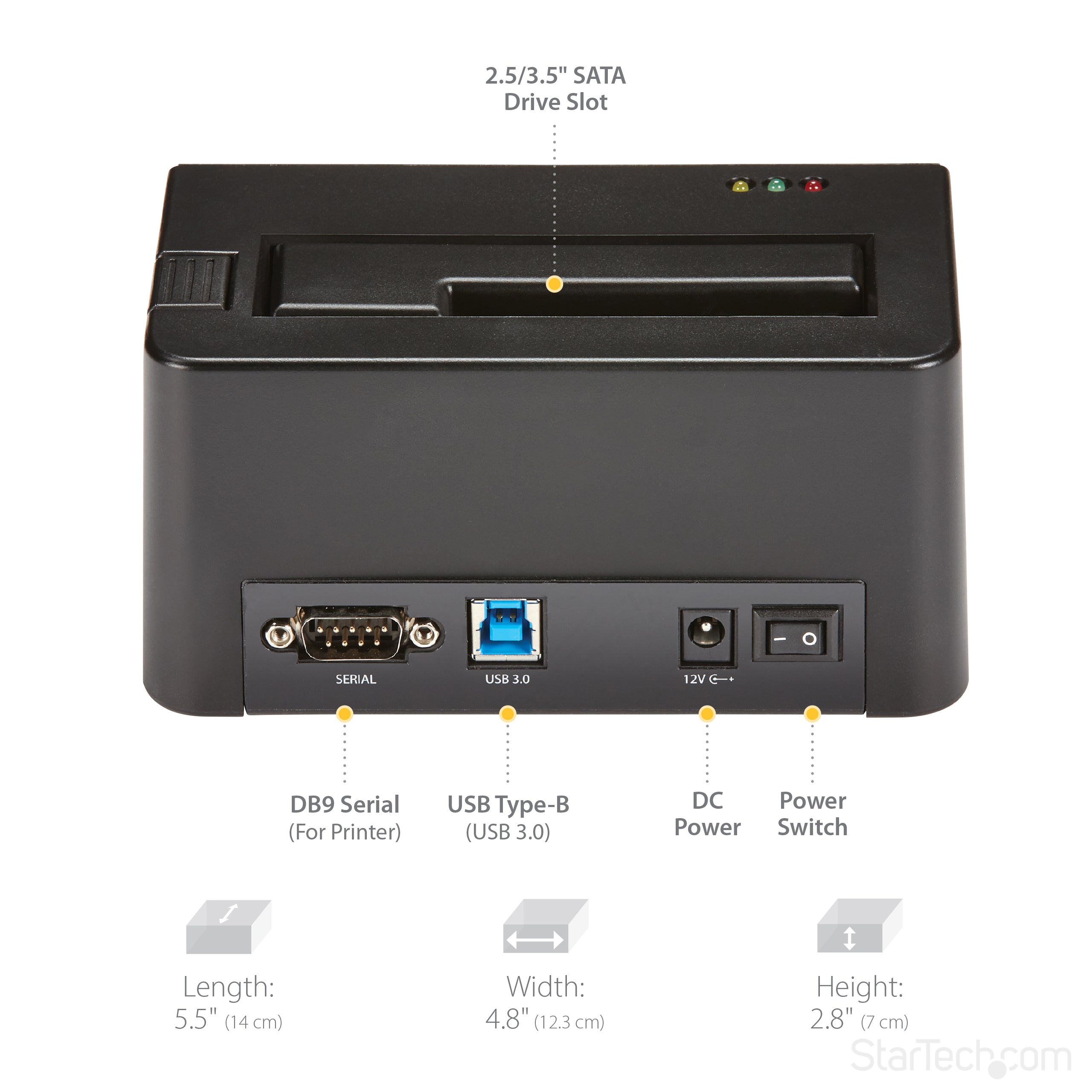 StarTech.com SDOCK1EU3P pièce et accessoire pour dispositifs de stockage de données - Image 7