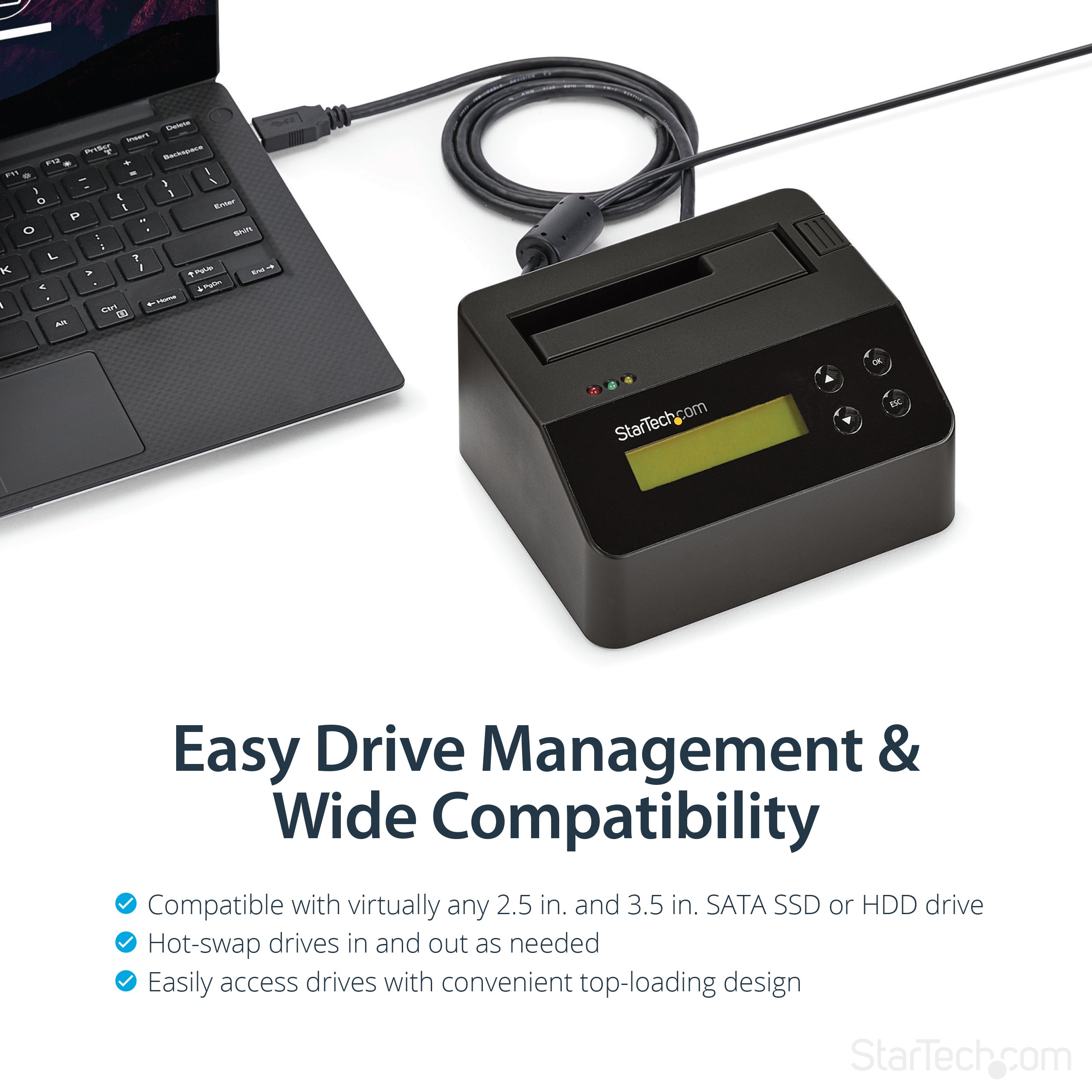 StarTech.com SDOCK1EU3P pièce et accessoire pour dispositifs de stockage de données - Image 6