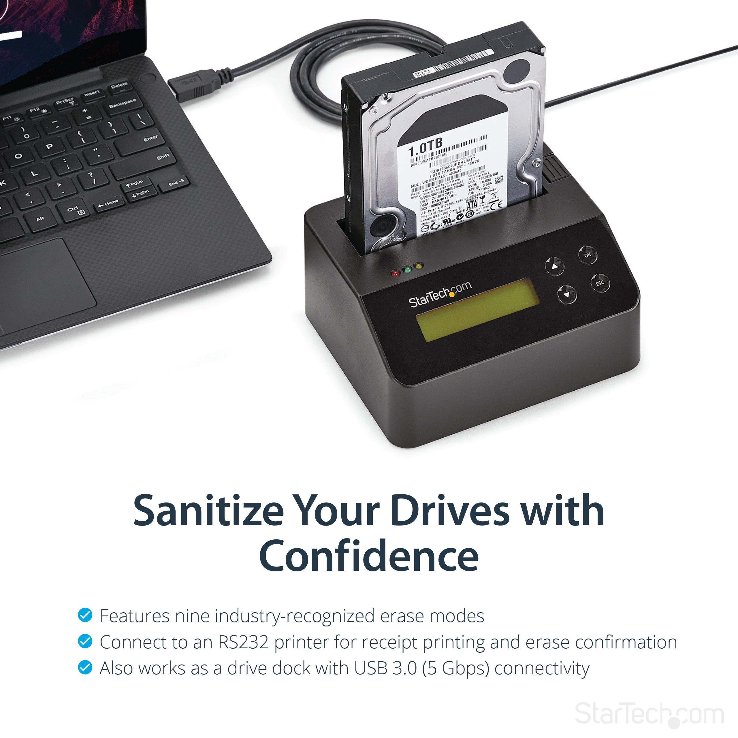 StarTech.com SDOCK1EU3P pièce et accessoire pour dispositifs de stockage de données - Image 5