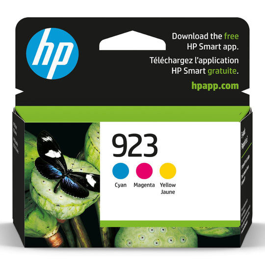 HP 923 (6C3Y4LN) Paquet de 3 Couleur Originale Cartouche à Jet d'encre