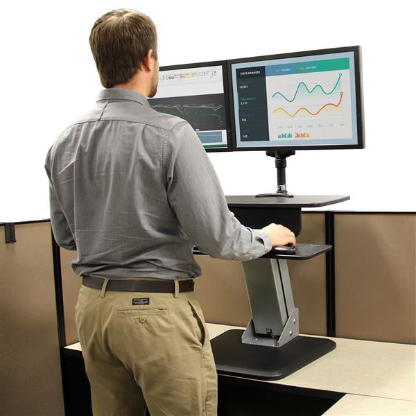 StarTech.com ARMSTS chariot et support multimédia Noir, Argent Ecran plat - Image 9