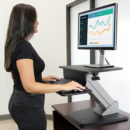StarTech.com ARMSTS chariot et support multimédia Noir, Argent Ecran plat - Image 10