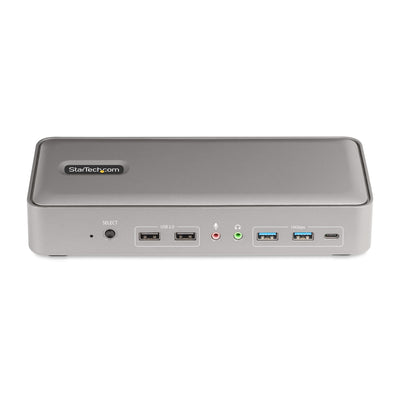 StarTech.com 129N-USBC-KVM-DOCK station d'accueil Avec fil USB 3.2 Gen 2 (3.1 Gen 2) Type-C Argent - Image 4