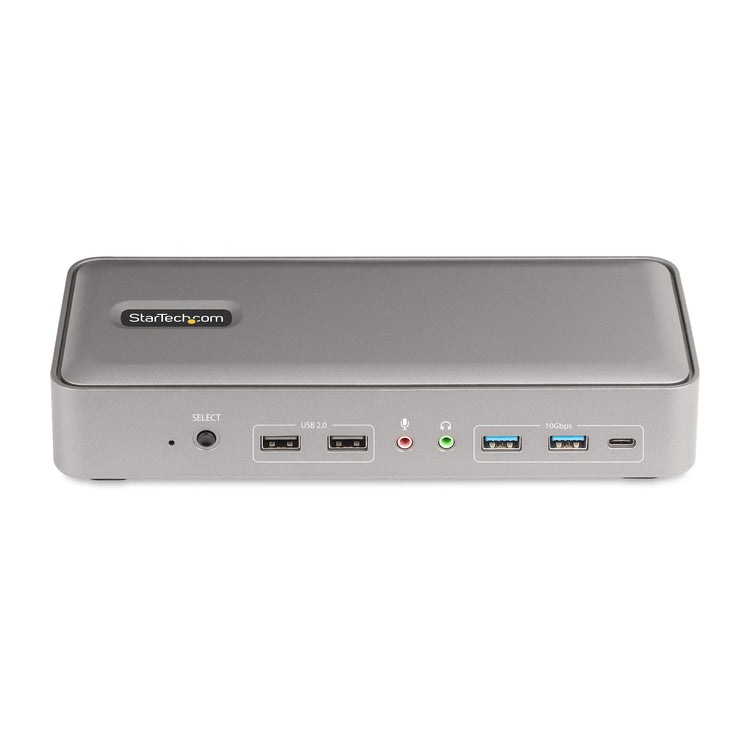 StarTech.com 129N-USBC-KVM-DOCK station d'accueil Avec fil USB 3.2 Gen 2 (3.1 Gen 2) Type-C Argent - Image 4