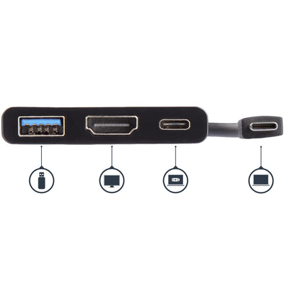 StarTech.com CDP2HDUACP station d'accueil Avec fil USB 3.2 Gen 1 (3.1 Gen 1) Type-C Noir - Image 4