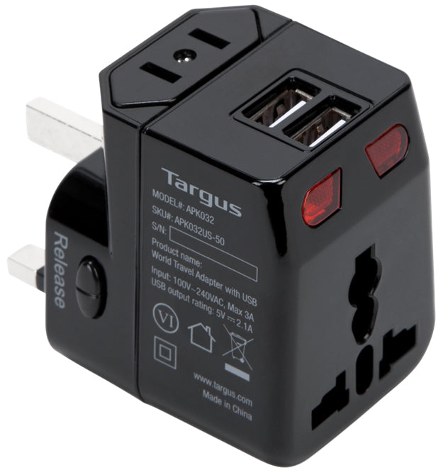 Targus APK032US chargeur d'appareils mobiles Noir - Image 1