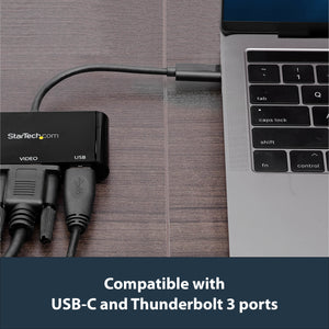 StarTech.com CDP2VGAUACP station d'accueil Avec fil USB 3.2 Gen 1 (3.1 Gen 1) Type-C Noir - Image 11
